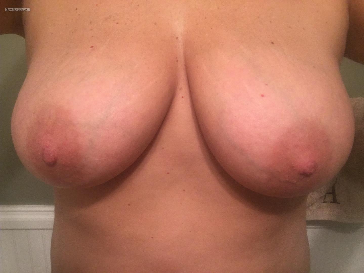 Tit Flash: My Big Tits - Topless Shannn from United States